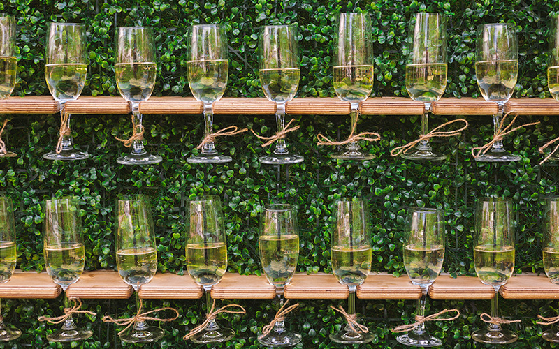 Champagne wall